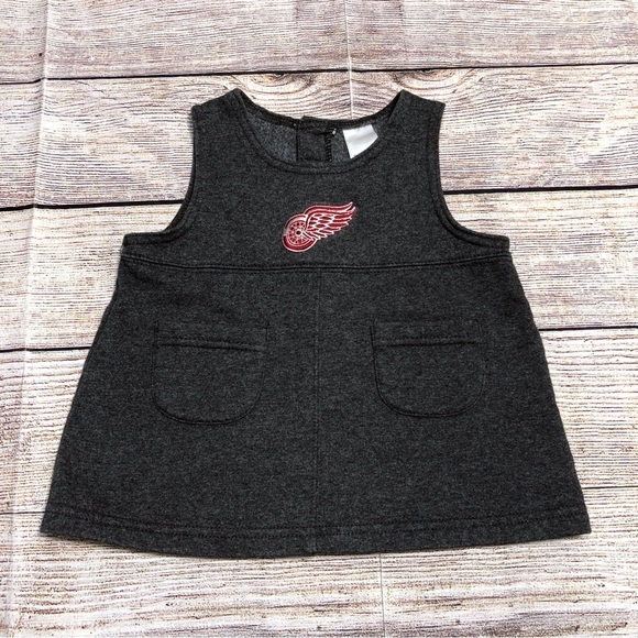 NHL Detroit Red Wings Grey and Red Romper Size 12M - Picture 5 of 11